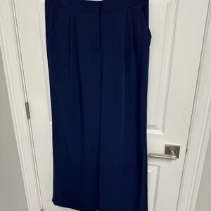 ANTONIO MELANI Navy Wide Leg Pants